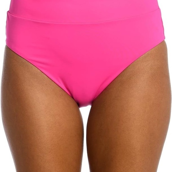 Like New - La Blanca Ruffle Bikini - Pop Pink - Size 8 - Picture 3 of 6